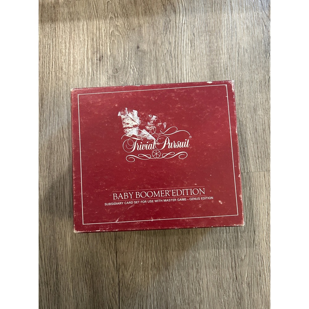 Trivial‎ Pursuit Baby Boomer Edition Card Set OS Red Good Vintage Expansion 1983